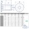 Hülsenmuttern M8 X 16 mit Senkkopf u. Innensechskant Edelstahl A1