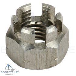 Kronenmuttern M16 DIN 935 Edelstahl A2