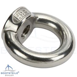 Lifting eye bolt M6 poured a. polished simmilar DIN 580 - stainless steel A2