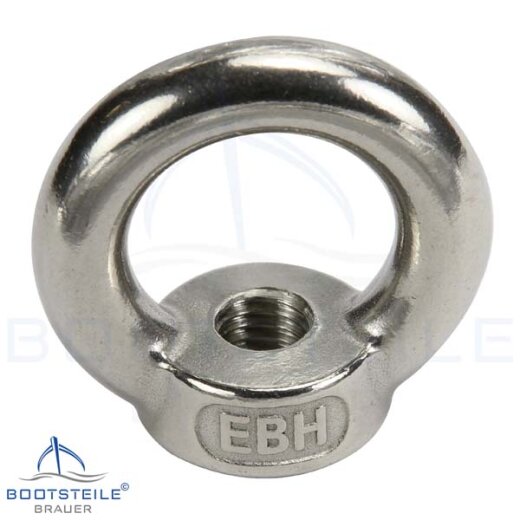 Lifting eye bolt M8 poured a. polished simmilar DIN 580 - stainless steel A2