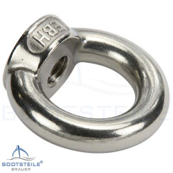 Lifting eye bolt M8 poured a. polished simmilar DIN 580 - stainless steel A2