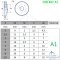 Knurled thumb nuts, thin type DIN 467 - M3 - Stainless steel A1
