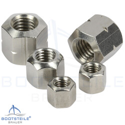 Hexagon nuts, height 1,5 d, Form B, M6 DIN 6330 - Stainless steel V2A