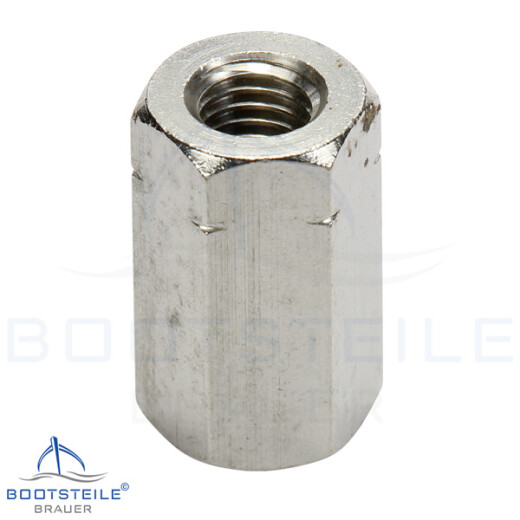 Hexagon nuts, height 3 d, M5 DIN 6334 - Stainless steel V4A