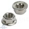 Hexagon flange nuts with serration DIN 6923 - M5 - stainless steel A2 (AISI304)