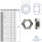 Écrous hexagonaux DIN 934 - M1,6 - M24 - Acier inoxydable A2 (AISI 304)