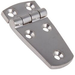 Hinge PRISM 5132, Polished investment casting - 38 x 76 mm - stainless steel  AISI 316 / A4