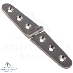 Hinge LONG 5133, Polished investment casting - 160 x 27 mm - stainless steel  AISI 316 / A4