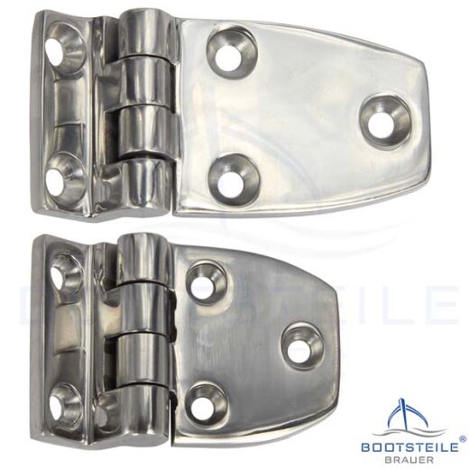 Hinges PRISM - CORNER 5134, Polished investment casting - stainless steel A4