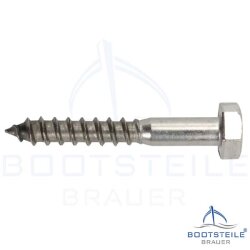 Hexagon head wood screws DIN 571 - 10 x 200 mm - Stainless Steel A2 (AISI 304)