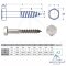 Hexagon head wood screws DIN 571 - 10 x 200 mm - Stainless Steel A2 (AISI 304)