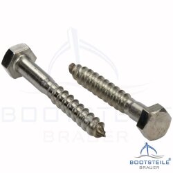 Hexagon head wood screws DIN 571 - 12 mm - stainless steel A2