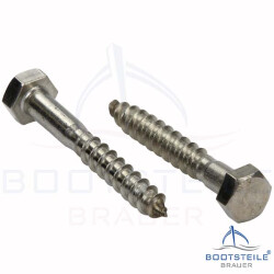 Hexagon head wood screws DIN 571 - 16 mm - stainless steel A2