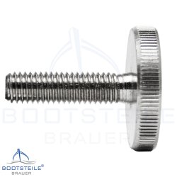 Knurled thumb screws, thin type DIN 653 - M2,5 -...