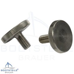 Knurled thumb screws, thin type DIN 653 - M3 - stainless steel A1