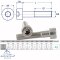 Vis à tête cylindrique à six pans creux  DIN 912 (ISO 4762) - M2 Fil partiel - acier inoxydable A2 (AISI 304)