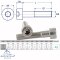Hexagon socket head cap screws DIN 912 (ISO 4762) - M3 partial thread - stainless steel A2 (AISI 304)