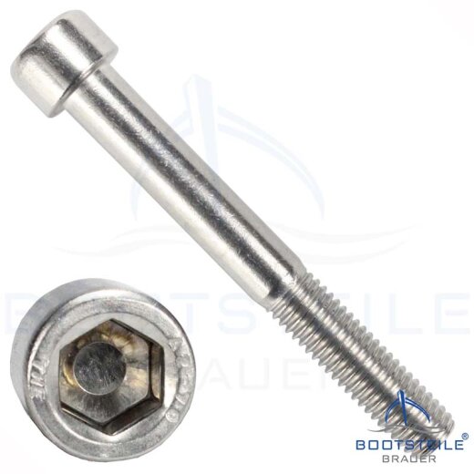 Hexagon socket head cap screws DIN 912 (ISO 4762) - M8 X 90 mm, partial thread - stainless steel A2 (AISI 304)