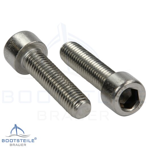 Vis à tête cylindrique à six pans creux  DIN 912 (ISO 4762) - M10 X 70 mm, Fil partiel - acier inoxydable A2 (AISI 304)