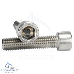 Vis à tête cylindrique à six pans creux  DIN 912 (ISO 4762) - M10 X 70 mm, Fil partiel - acier inoxydable A2 (AISI 304)