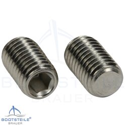 Hexagon socket set screws with flat point DIN 913 (ISO...