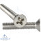 Cross recessed raised countersunk head screws DIN 966 H - M6 X 16 mm - acier inoxydable A2 (AISI 304)