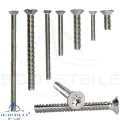 Hexalobular socket countersunk flat head screws ISO 14581 - M2 -  stainless steel A2 (AISI 304)