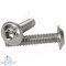 Hexagon socket button head screw, serration ISO 7380-2 - M6 X 25/25 mm - stainless steel A2 (AISI 304)