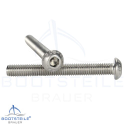Hexagon socket button head screws with fullthread ISO 7380 - M6 X 120/120 - stainless steel A2 (AISI 304)