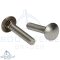 Mushroom head square neck bolts with fullthread DIN 603 M5 - stainless steel A2