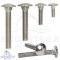 Mushroom head square neck bolts with fullthread DIN 603 M5 X 110/110 - stainless steel A2