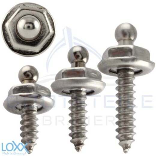 Loxx® vis à tôle pou 4,2-4,8 mm - Laiton nickler