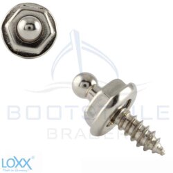 LOXX&reg; screw with wood thread 4,2 x 10 mm - Nickel