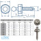 LOXX® screw with wood thread 4,2 x 22 mm - Nickel