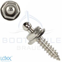 LOXX® screw with wood thread 4,8 x 16 mm - Nickel