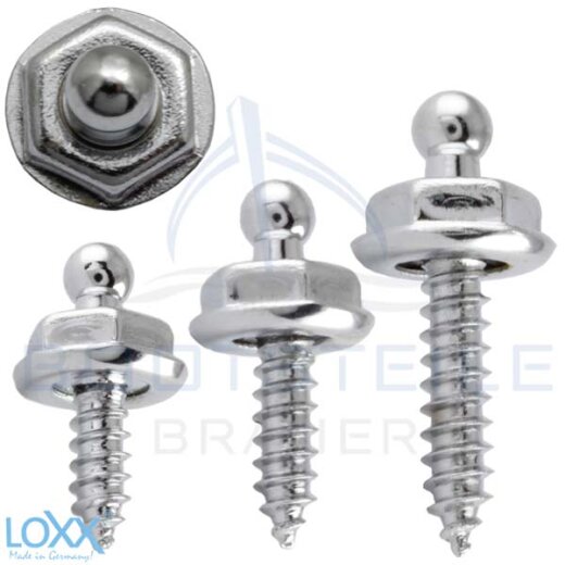 Loxx Blechschrauben 4,2 mm - verchromt