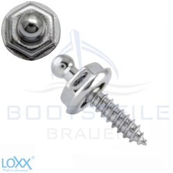LOXX Holzschraube 4,2 x 12 mm - Verchromt