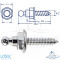 LOXX® screw with raised head wood thread 4,2 x 16 mm - Chrome