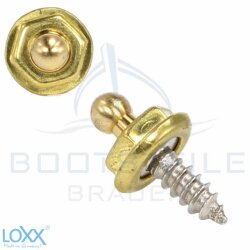LOXX Holzschraube 4,2 x 10 mm - Messing Blank/...