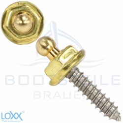 LOXX Holzschraube 4,2 x 16 mm - Messing Blank/...