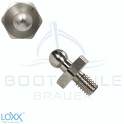 LOXX® screw with metric thread M4 x 5 - Stainless steel