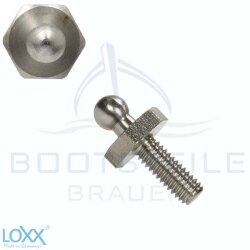 LOXX® screw with metric thread M4 x 6 - Stainless steel