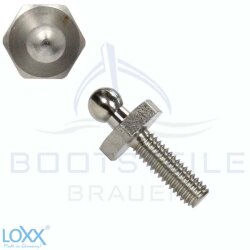 LOXX® screw with metric thread M4 x 10 - Stainless steel