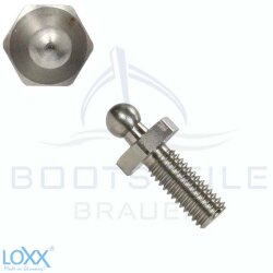 LOXX® screw with metric thread M5 x 12 - Stainless steel