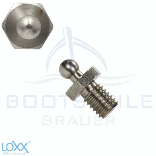 LOXX® Schraube mit metrischem Gewinde M6 x 8 mm - Edelstahl AISI 303