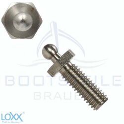 LOXX® screw with metric thread M6 x 16 - Stainless steel