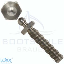 LOXX&reg; screw with metric thread M6 x 25 - Stainless steel
