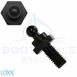 LOXX&reg; screw with raised head metric thread M5 x 10 -...