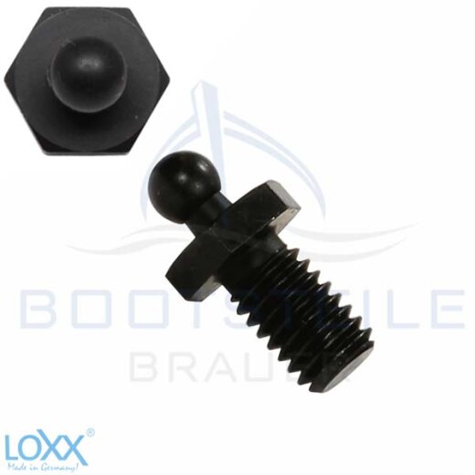 Loxx® vis avec métrique filetage M6 x 10 mm - laiton noire chromer