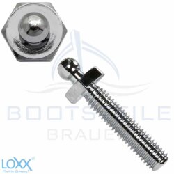 LOXX® screw with metric thread M5 x 22 - Chrome